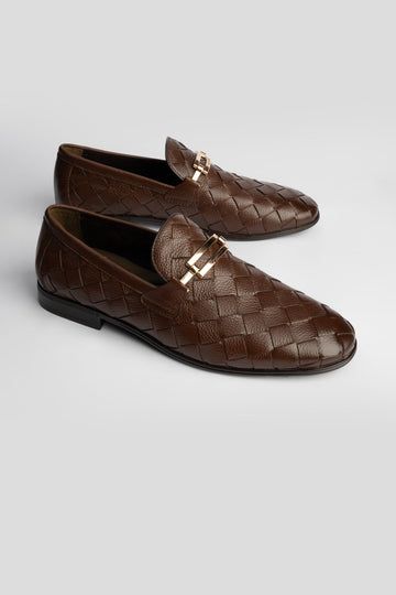 Classic Brown Leather Loafers