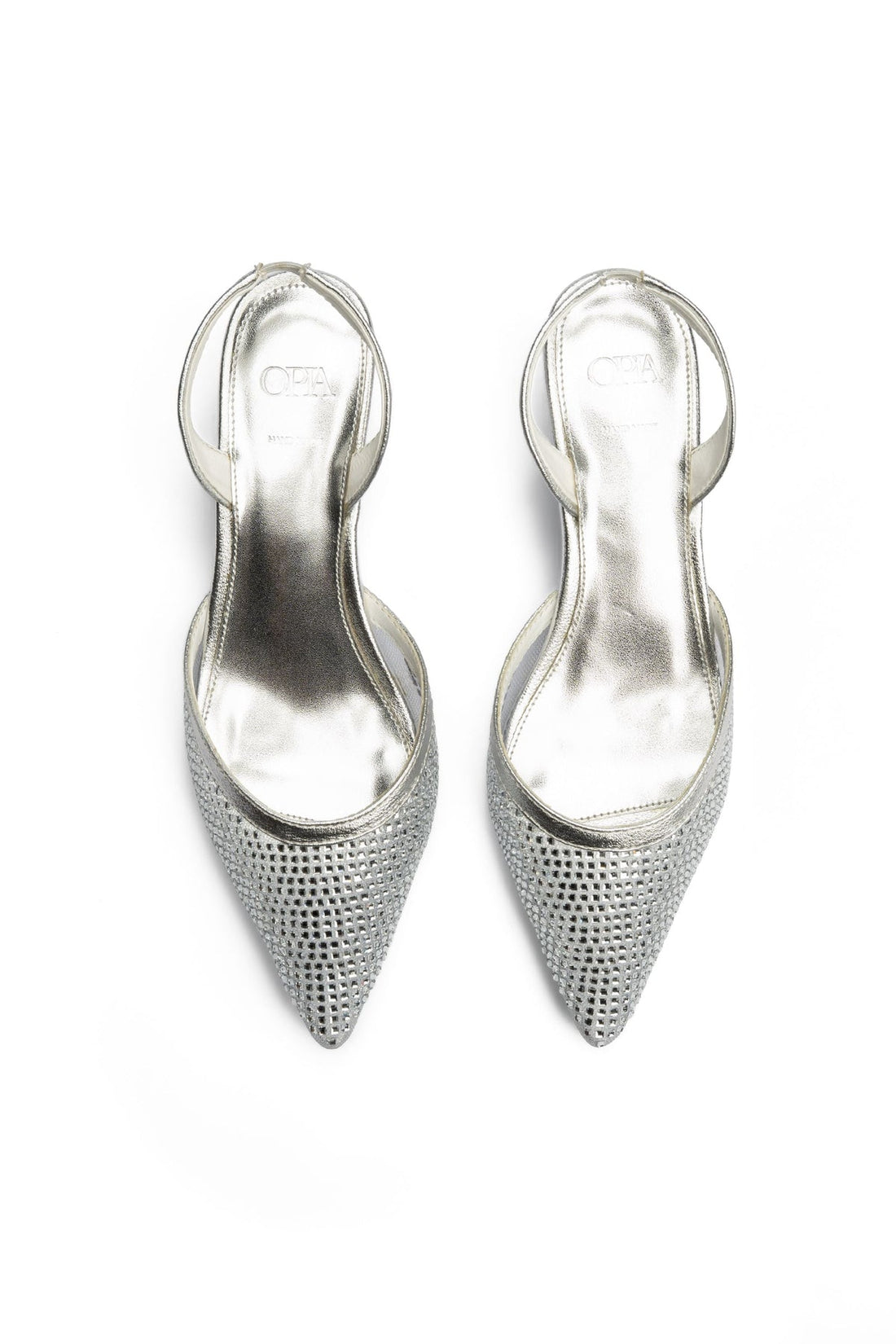 Silver Spark Heels
